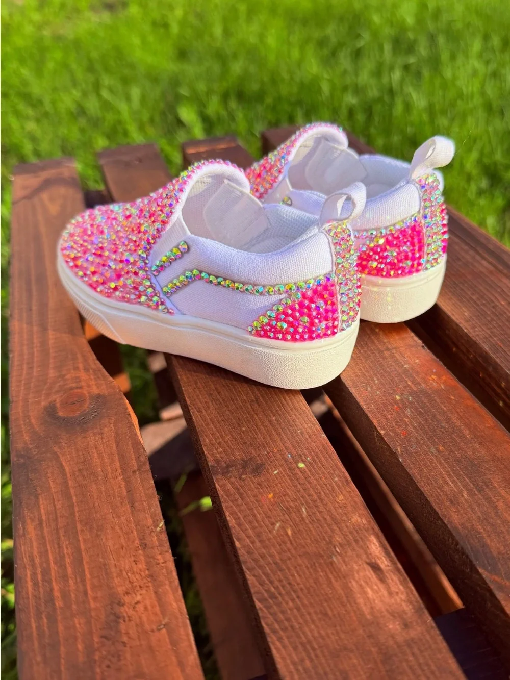 Custom Rhinestone Toddler/Baby Shoes